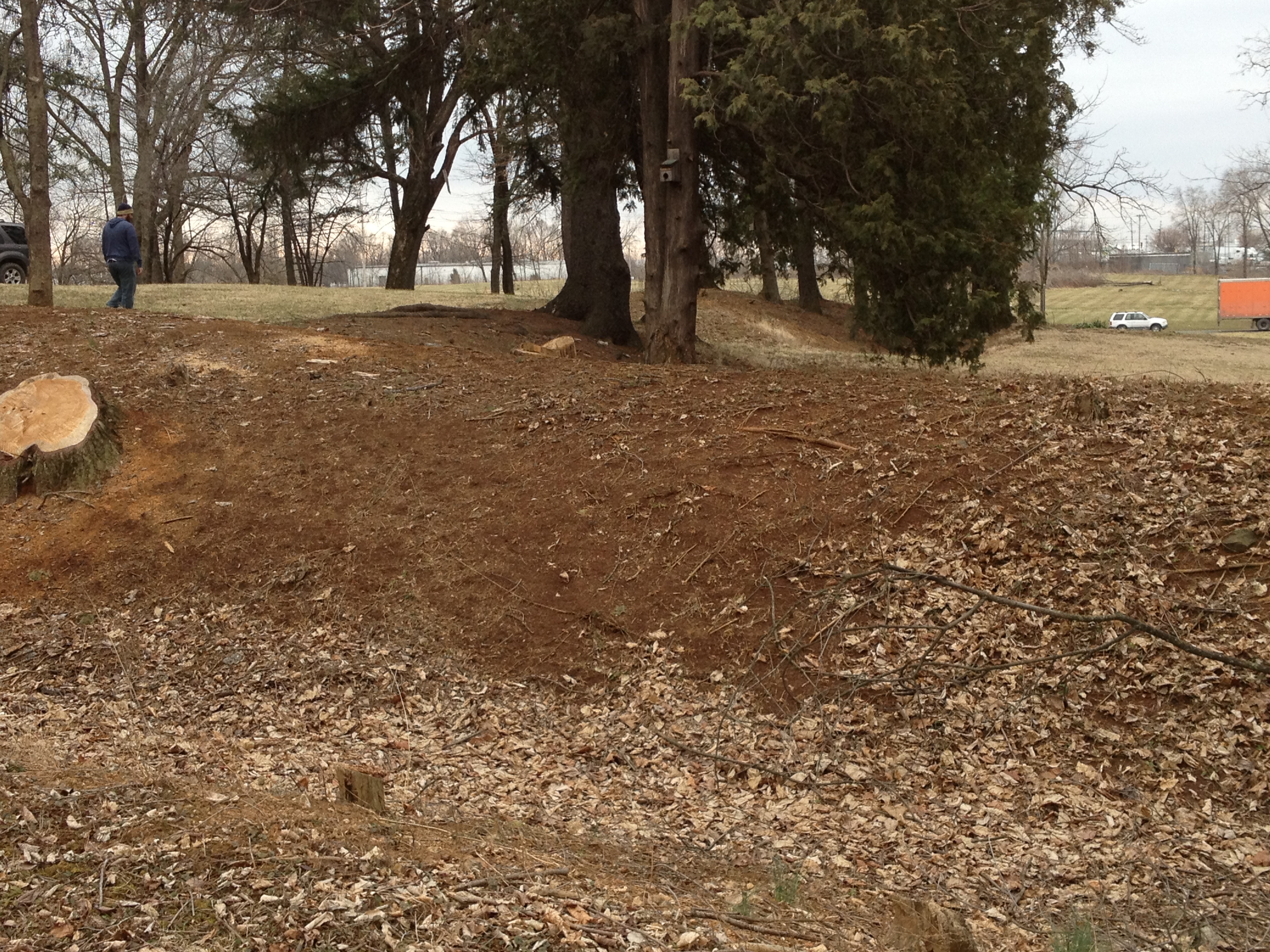 Remnants of Fort Collier on the Third Winchester battlefield. The fortification was a focal point during the Union cavalry operations in the latter stages of the battle.