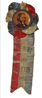 Fremont Election Ribbon, 1860