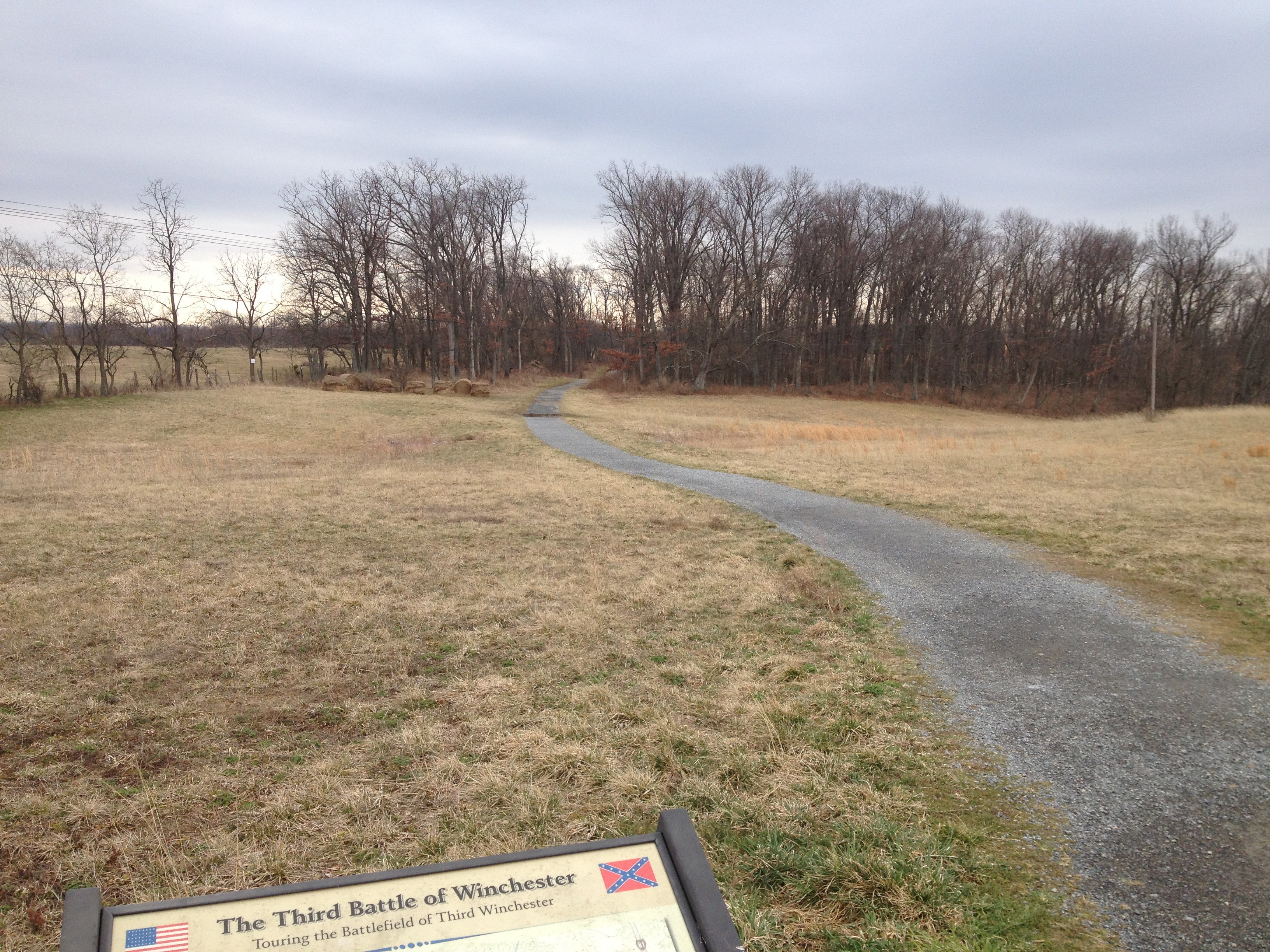Walking trail on the Third Winchester battlefield