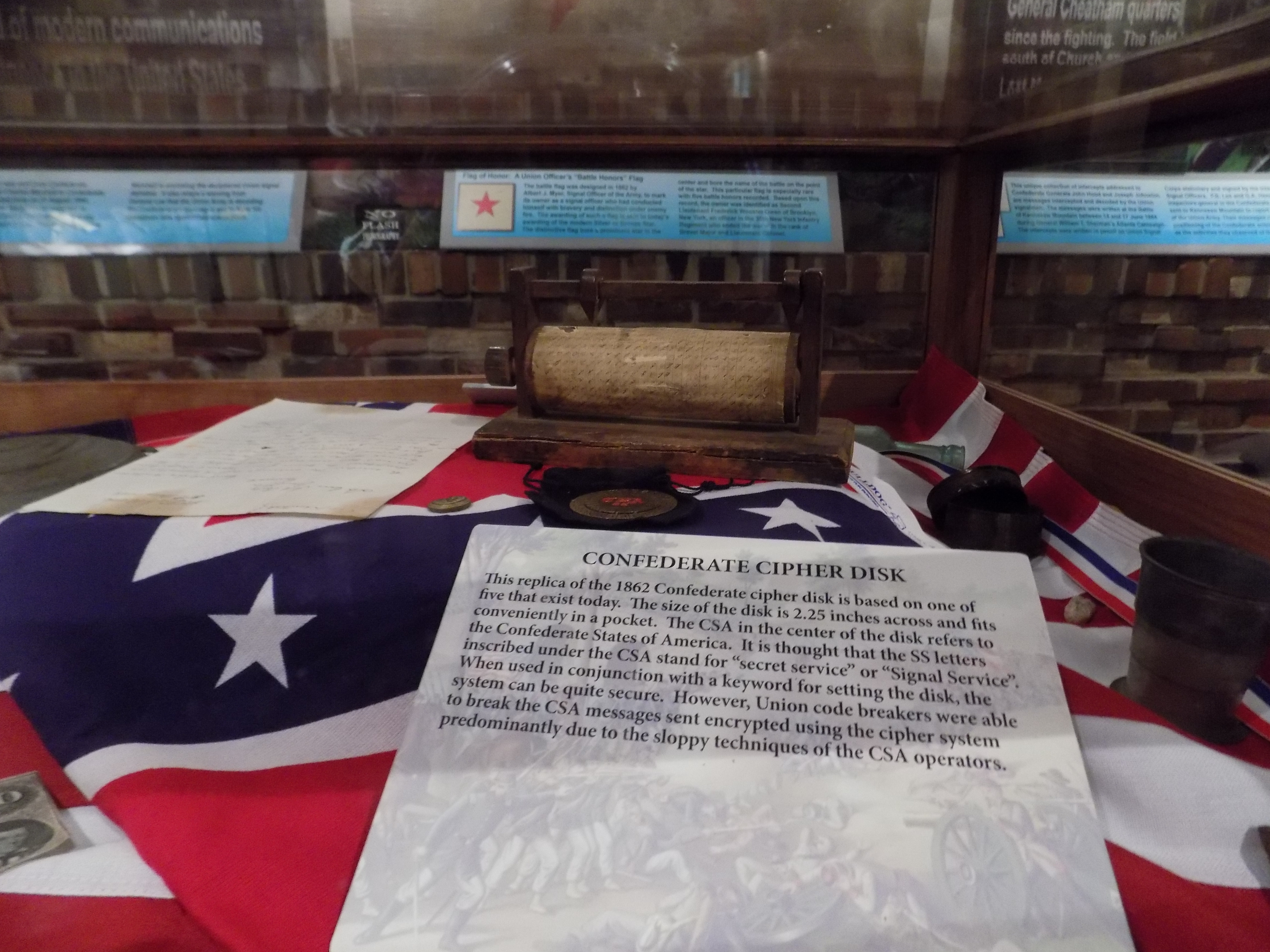 Learn about the Confederate cipher tools