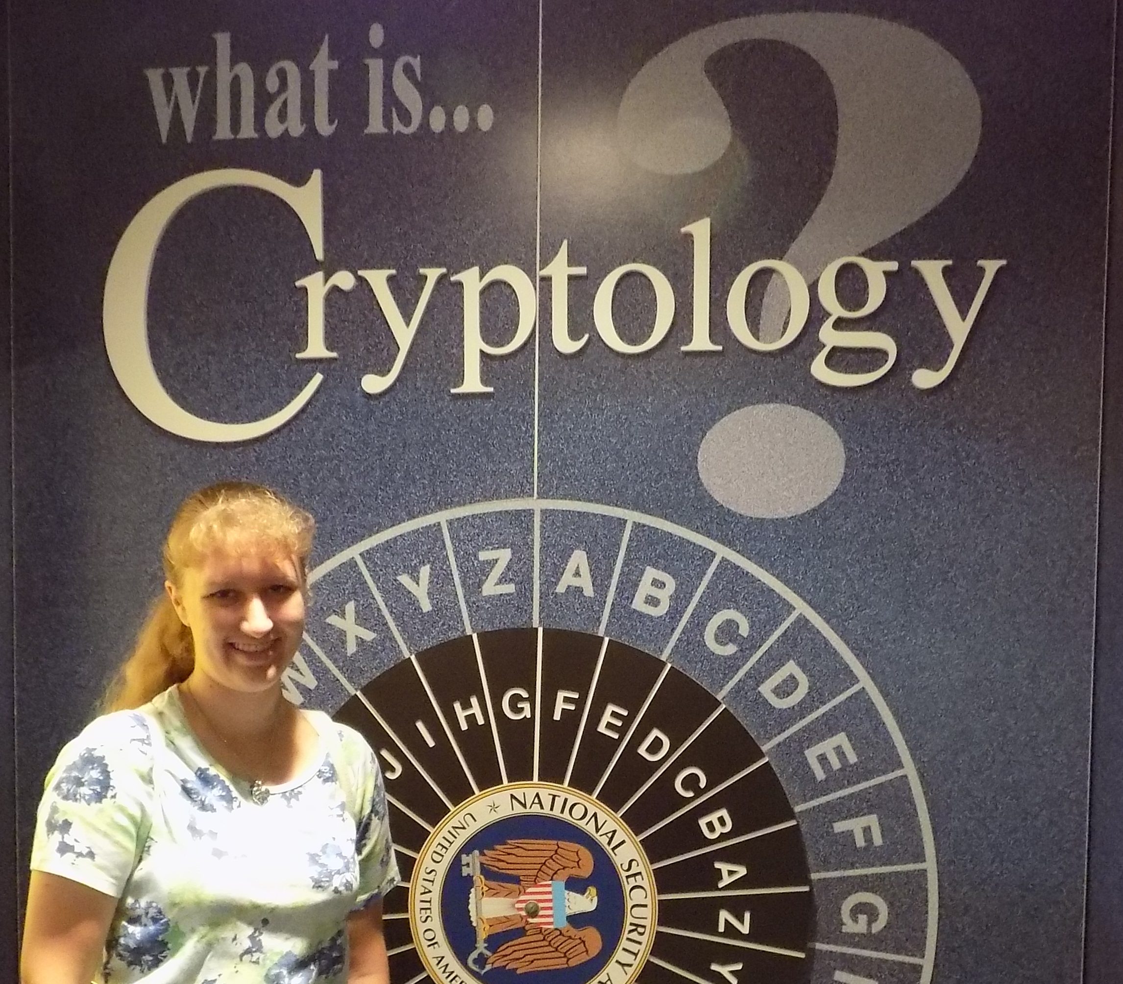 Sarah Kay Bierle at the National Cryptologic Museum