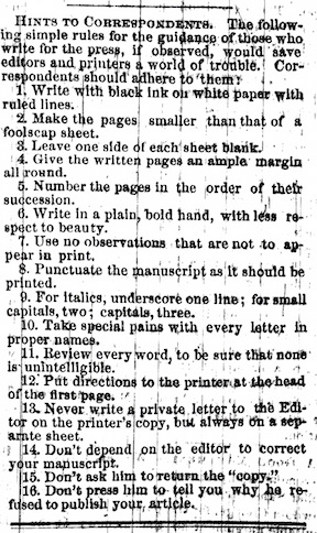 hints-to-correspondents