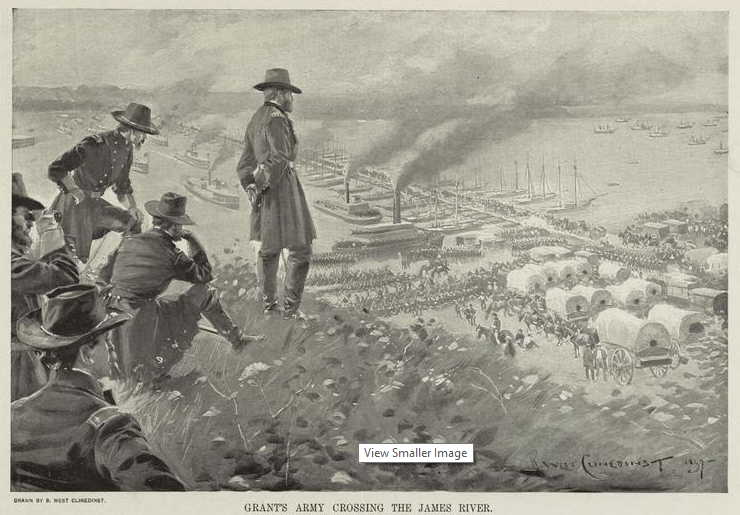 GrantsArmyCrossingTheJamesCenturyMagazineApril1897