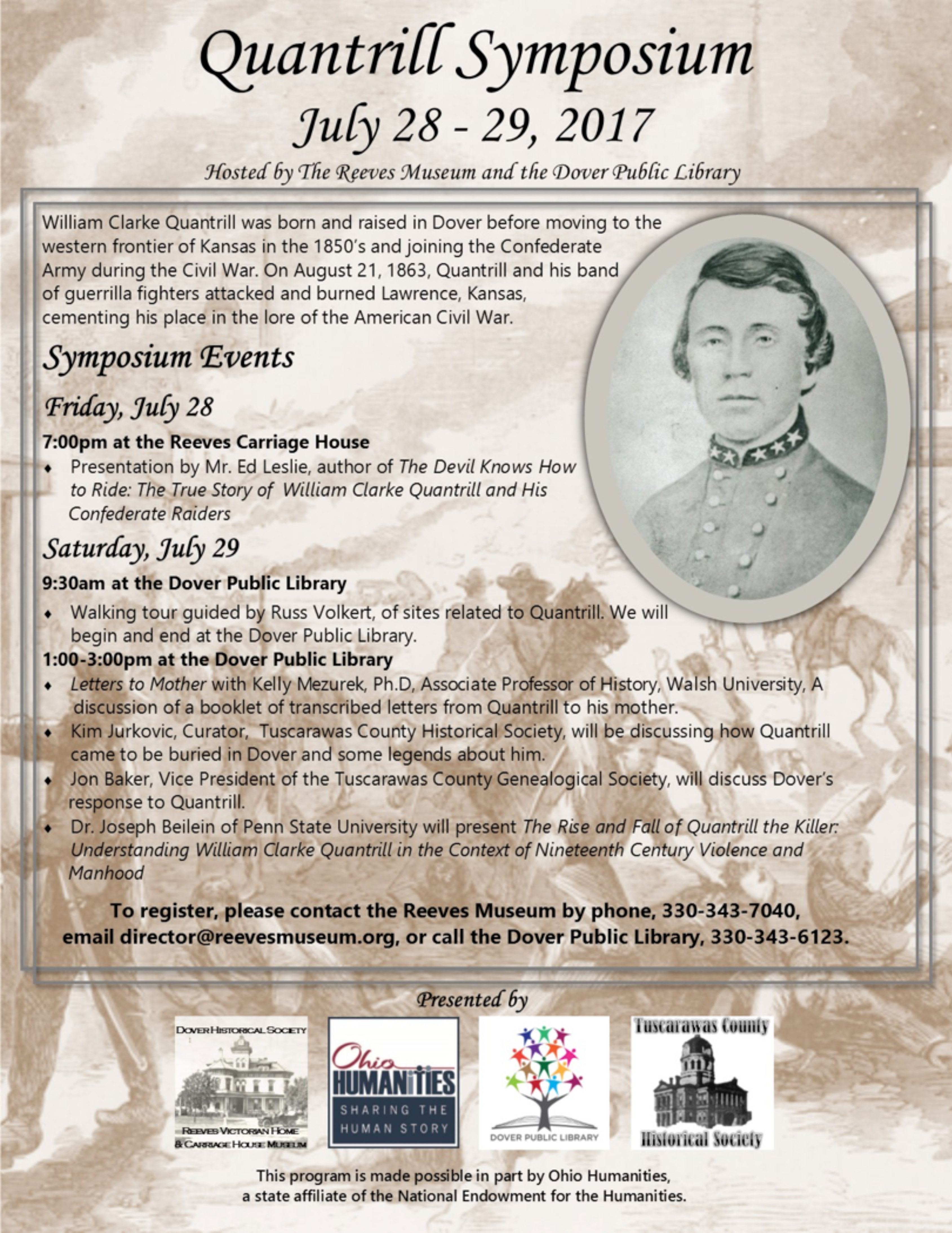 Quantrill Symposium flier