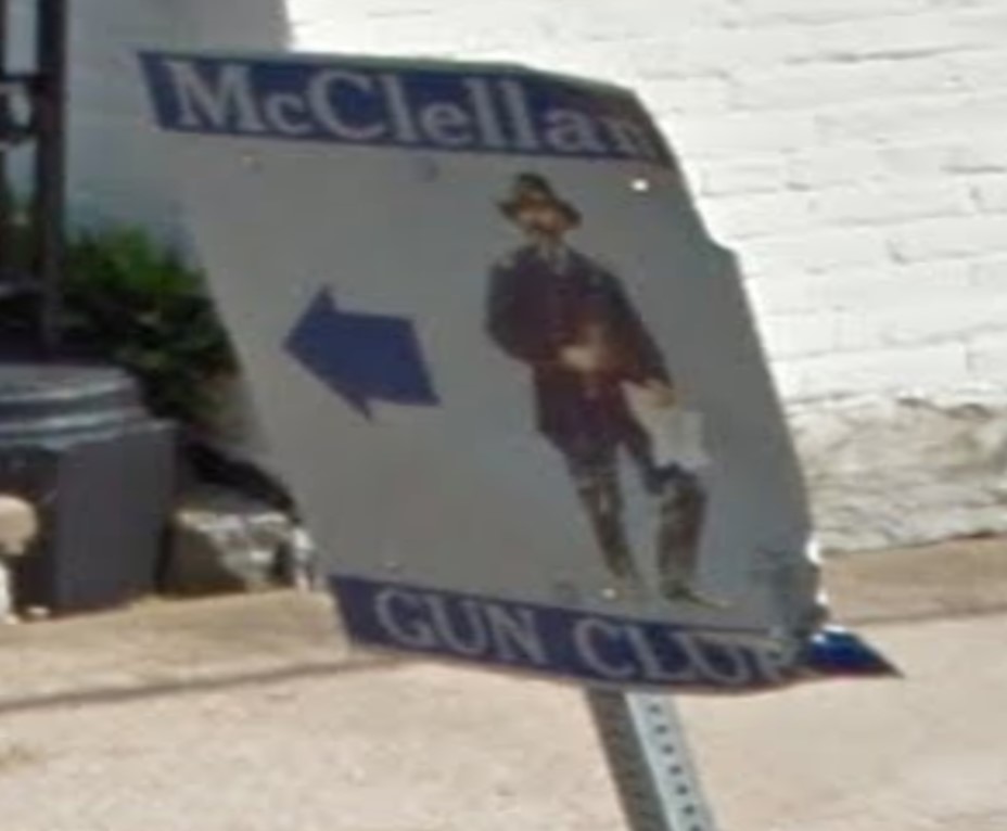 McClellan Gun Club sign