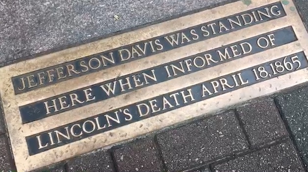 Jefferson Davis plaque