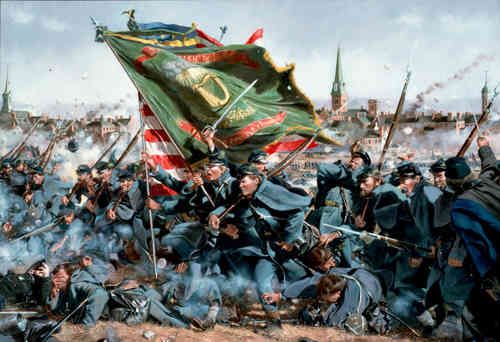 The Irish Brigade Attacks at Fredericksburg