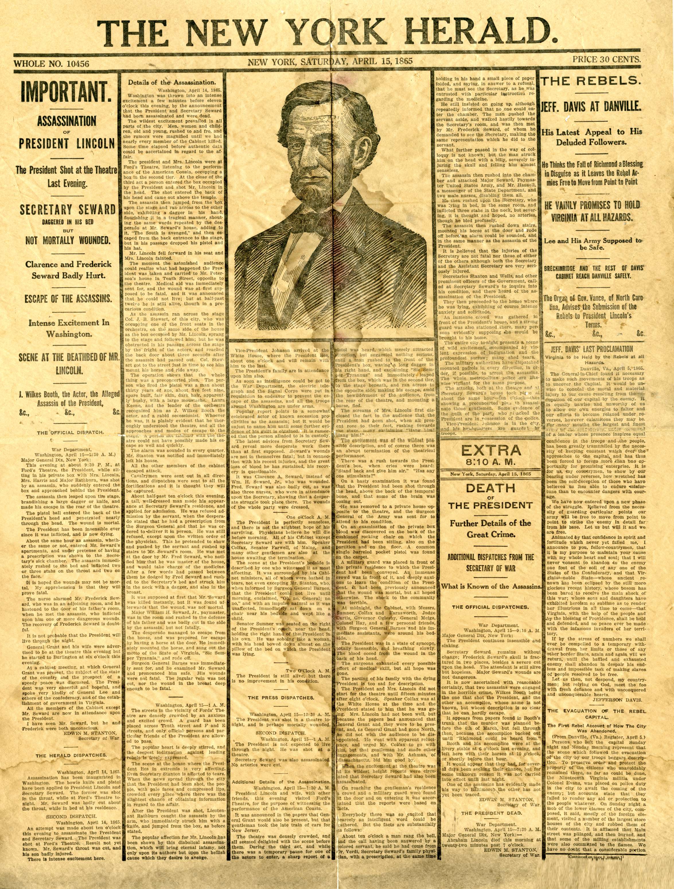 How did the world react to Lincoln's assassination?