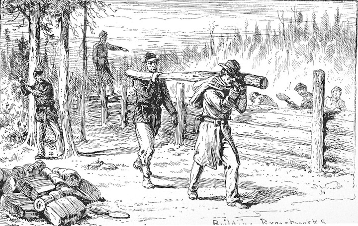 Building logworks in the Wilderness