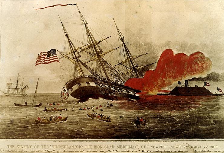 CSS Virginia vs Cumberland