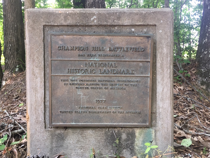 Champion Hill-Historic Plaque