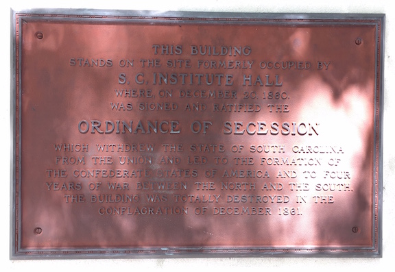Institute Hall Plaque