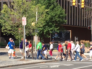 TI Crossing the Street