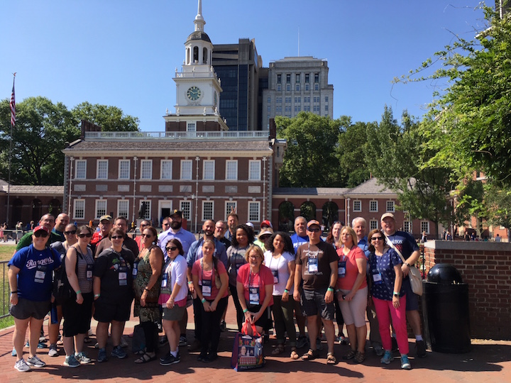TI Group in front of Indy