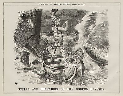 Vintage-Cartoon-Punch-1863-Britain-Neutral-In