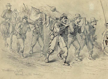 Washing day on the march