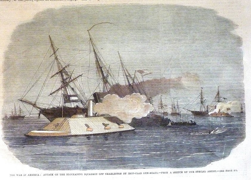CSS Palmento State strikes USS Mercedita