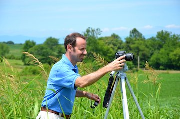Garry setting up camera