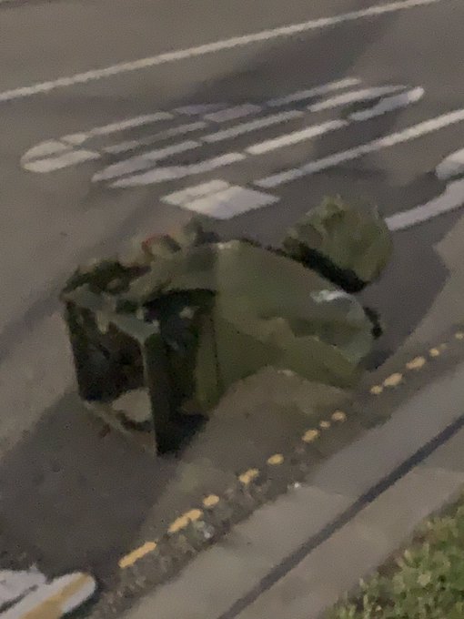 Grant statue toppled