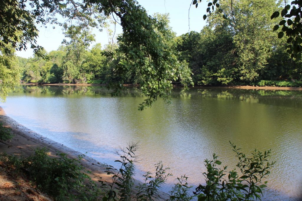 Franklin's Crossing July 2020 upriver