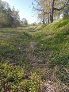 Fort wall and ditch