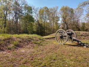 Cannon at fort wall