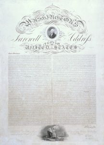 Photo of Washington's Farewell Address