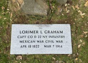 Graham's new veteran headstone.