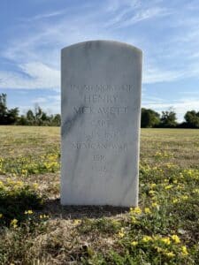 McKavett's memorial stone at the New York State Veterans Cemetery – Finger Lakes (Tanya Roberts) 